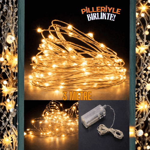 Yeni Nesil 3 Metre 30 Ledli Gün Işığı Peri Led Işık